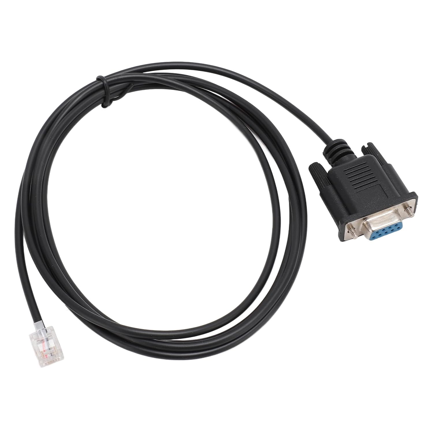 DB9 RS232 to RJ11 6P4C Serial Console Cable, Plug and Play, EMI Interference Prevention, Reliable Construction, 1.8m Length with PVC Material forAP7800 AP7900 9400144A