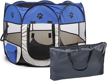 Amazon Flovingペットサークル 折りたたみ ペット出産用品 子犬プレイペン ペットフェンス 犬 猫ケージ八角形 猫プレイサークルペットテント ねこハウス サークルケージアウトドア コンパクト メッシュサークル ペットお出かけ用品 キャリーバッグ付き S 72 72 45 Amazon Flovingペットサークル 折りたたみ ペット出産用品 子犬プレイペン ペットフェンス 犬 猫ケージ八角形 猫プレイサークルペットテント ねこハウス サークルケージアウトドア コンパクト メッシュサークル ペットお出かけ用品 キャリーバッグ付き S 72 72 45