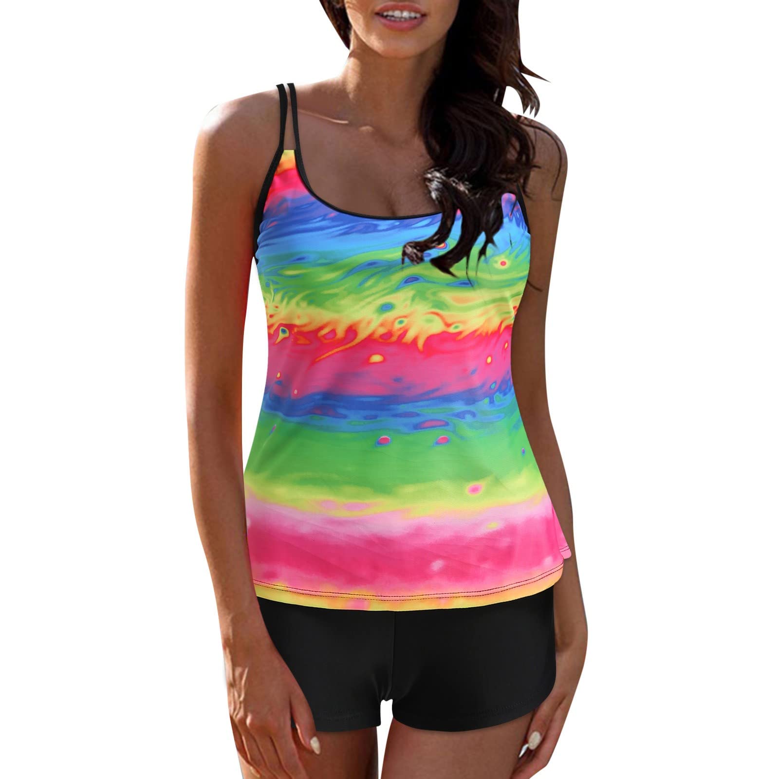 Tankini et bikini de qualité supérieure vert L orné d'une impression numérique haute définition - 8