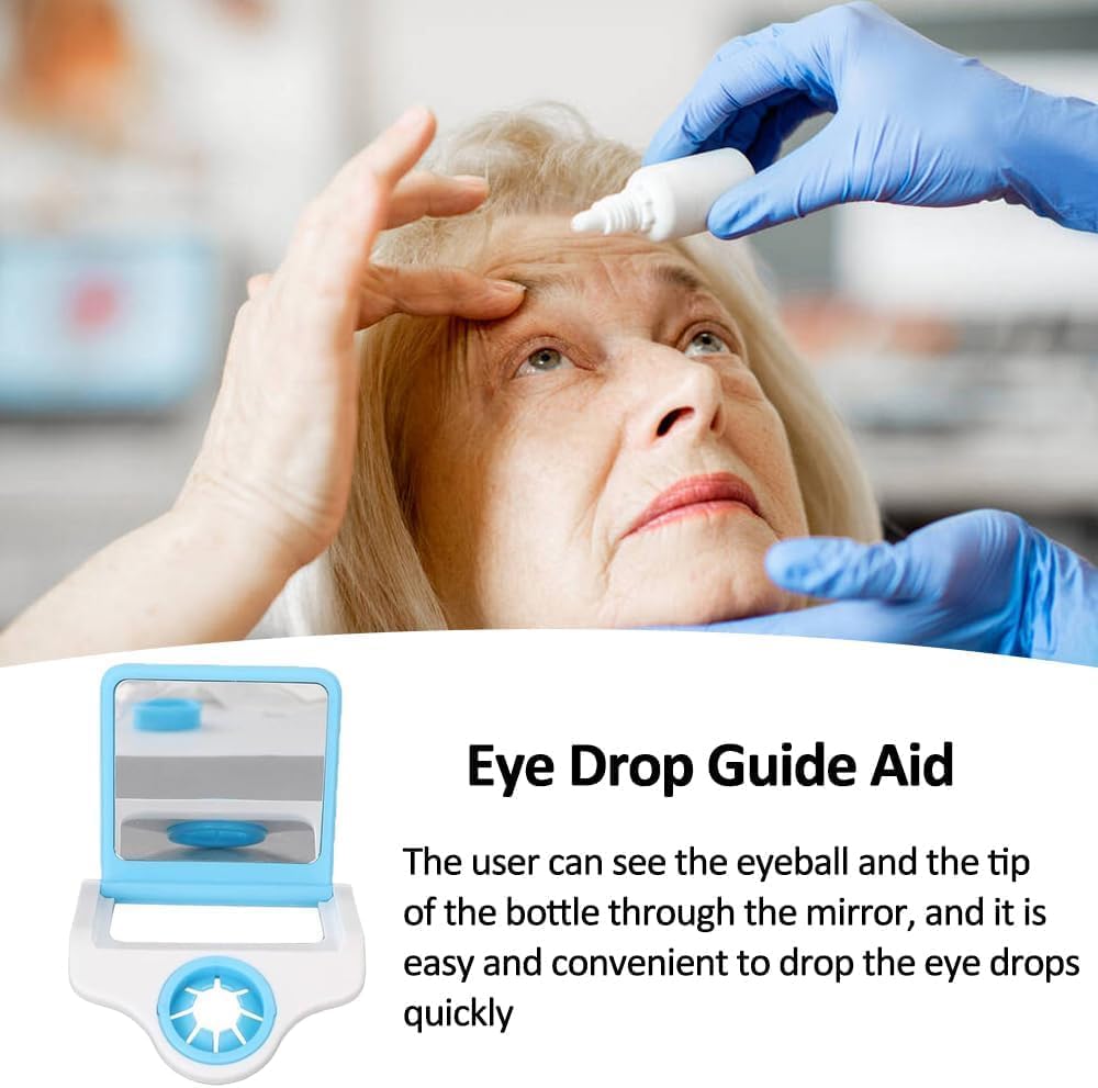 Elderly Eyedrop Applicator Aid with Card Slot for Precise Application - Reusable Tool, Simple Operation
