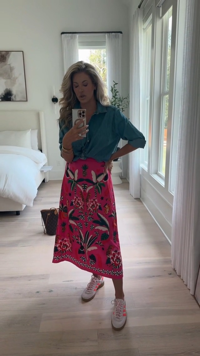 Amazon.com: THLAI Womens Skirt Midi Skirt Tropical Plant Print