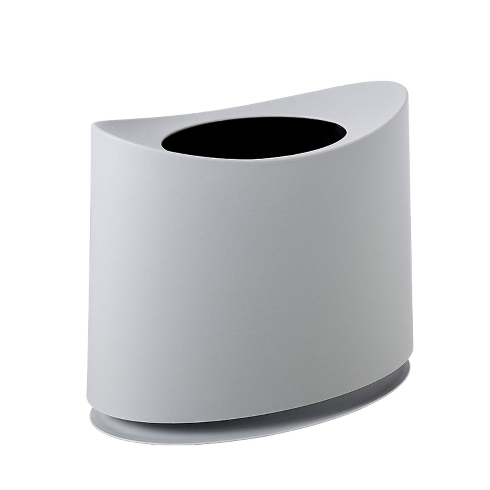 HASMI Abfalleimer Creative-Doppel Trash Can-Haushalts-Plastikpapierkorb ohne Deckel 10L / 2,6 Gallon Modische Narrow Garbage Can Modernen Papierkorb Mülleimer (Color : Grigio)