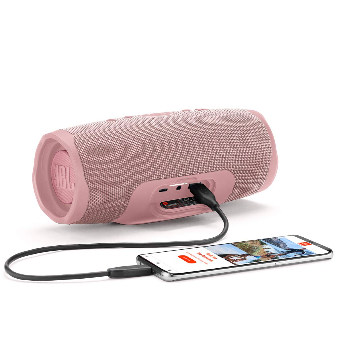 JBL Carga 4 - Altavoz Bluetooth portátil impermeable (rosa)