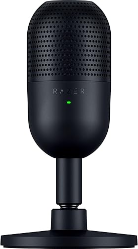 Razer Seiren V3 Mini Micrófono USB Micrófono condensador - Patrón de captación supercardioide - Sensor de toque para silenciar con indicador LED -