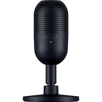 Razer Seiren V3 Mini USB麦克风 - 冷凝式麦克风 - 超心形拾音模式 - 静音传感器 - 超紧凑 - 黑色