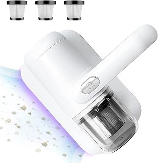 Cordless Bed Vacuum Cleaner with Hepa Filtration,Mattress Vacuum Cleaner, Handheld Vacuum Cleaner with 13KPa Powerful Suction Effectively Clean Up Bed、Pillows、Cloth Sofas and Carpets…