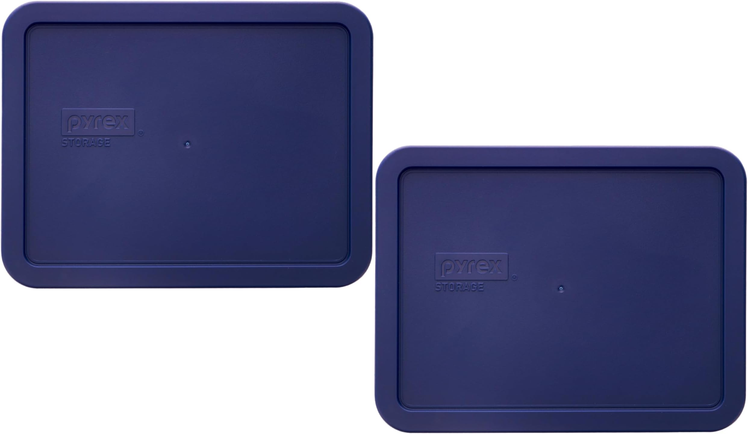 PYREX Blue 6-Cup Rectangular Plastic Cover 7211-PC (2 Pack)