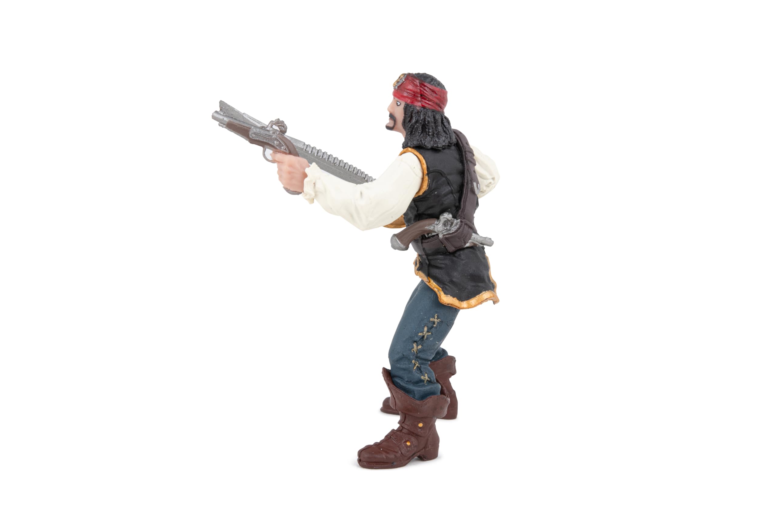 PAPO, Realistic Pirate With Pistol Figure, Ages 3+, Pirates Collection, Creative Play Pirate Adventure - Image 4