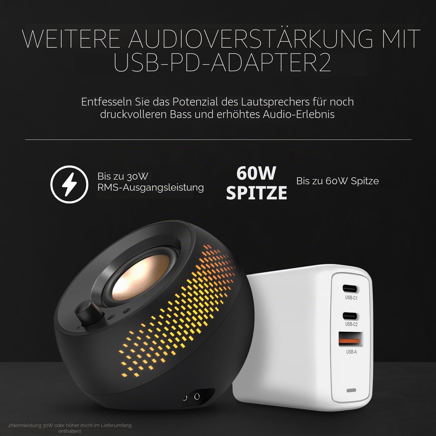 CREATIVE Pebble X Plus 2.1 Lautsprecher, Bluetooth 5.3, USB-C, schwarz RGB-Beleuchtung