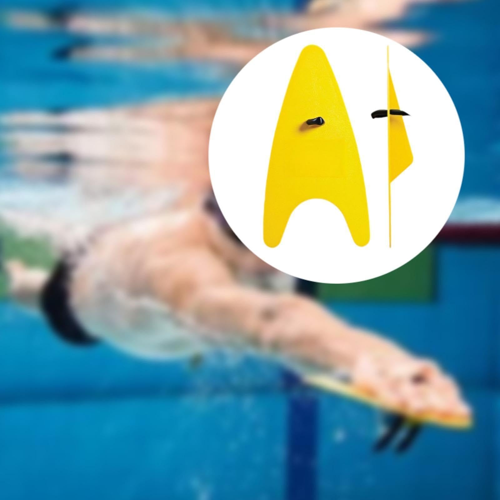 1 Paar Schwimmhandgriffe für Schwimmtraining, PC Material, Innovatives Design, Reduziert Reibung, Geeignet für Zwei Personen