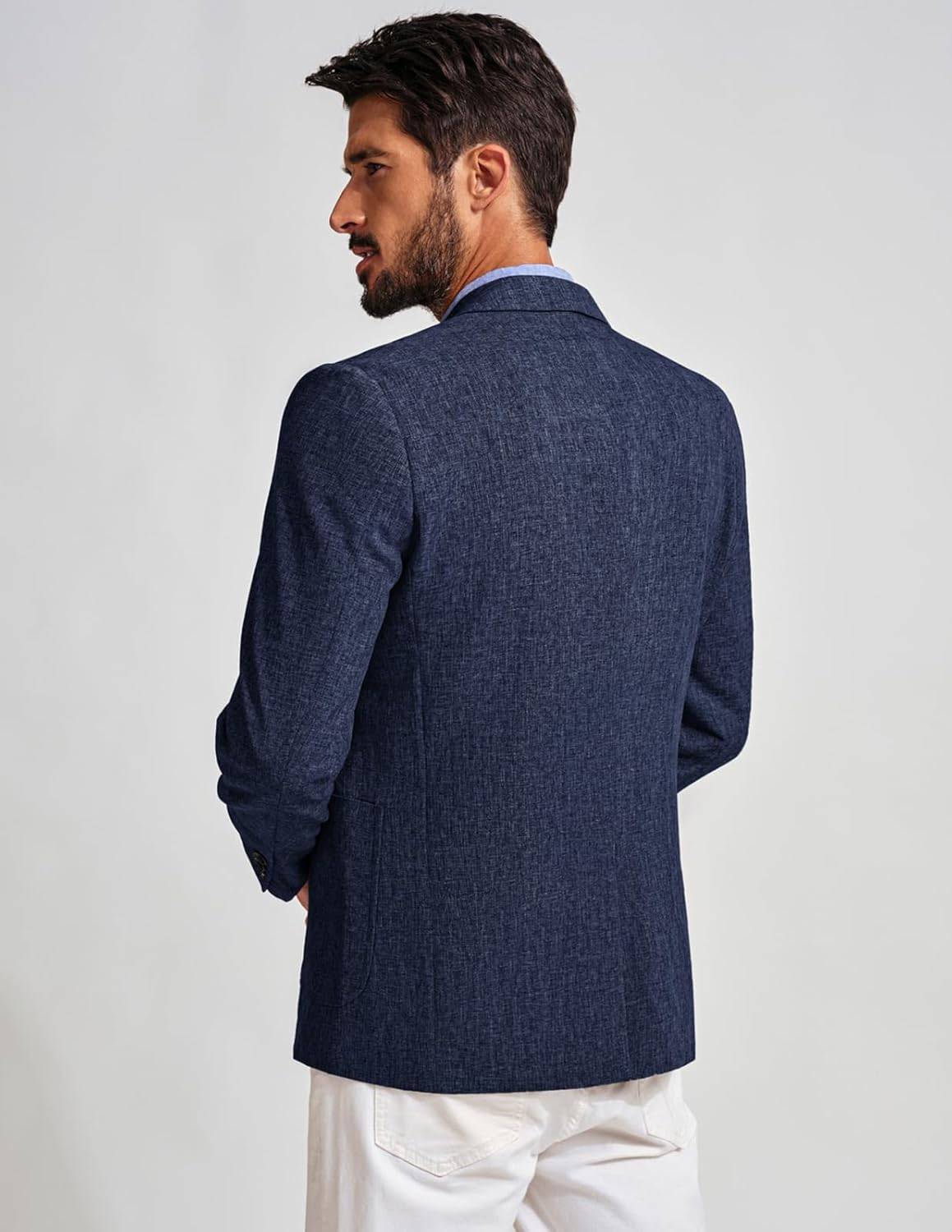 PJ PAUL JONES Mens Casual Sport Coats Two Buttons Lightweight Business Sport Blazer - Image 5