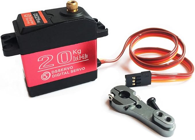 Servo RC Digital Alta Torque Todo Metal 20KG Waterproof 180° miniatura 4