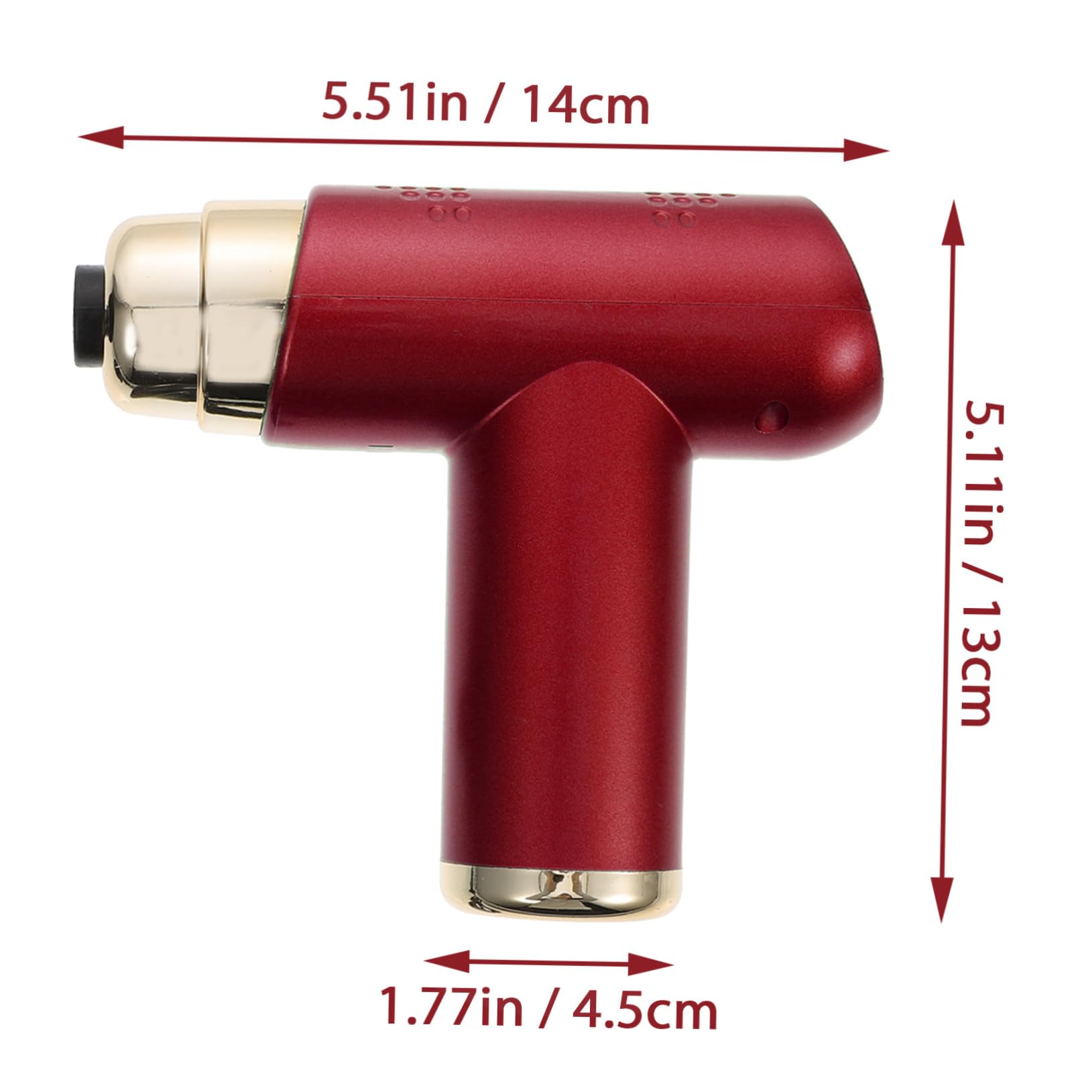 Masajeador de Percusión Eléctrico Mini 1 Juego Abs Rojo