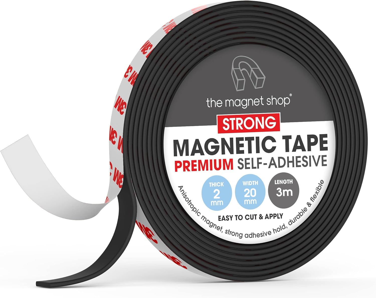 The Magnet Shop Light Tms Magnetic Tape For Crafts (Strong, 3 Metres)