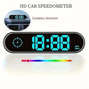 Car Speedometer Head Up Display With Large Easy To Read Font, Accurate KMH for MPH Meter For Day And Night Use(USB car for CHARGER)