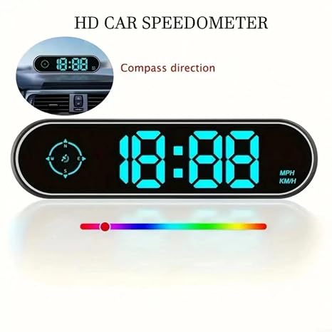 Car Speedometer Head Up Display With Large Easy To Read Font, Accurate KMH for MPH Meter For Day And Night Use(USB car for CHARGER)
