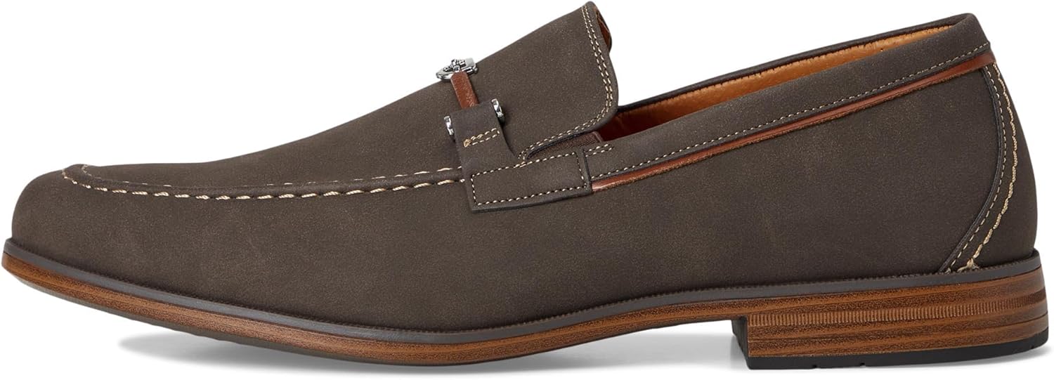 Stacy Adams Men's Richardson Moc Toe Slip On Loafer, Brown, 14 - Image 4