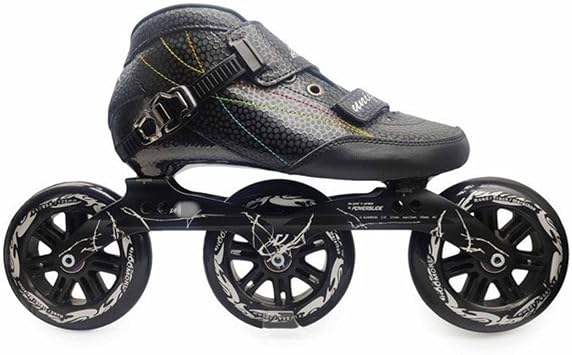 NC Outdoor Speed Racing Long Street Trace Asphalt Road Inline Speed Skates Shoes Carbon Fiber Adults Kids Sport Roller Patines E U48