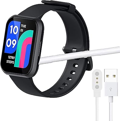 Compatible with Wyze Watch Charger, Lamshaw Magnetic USB Replacement Charging Cable Compatible with Wyze Watch 47mm / 44mm Charger (White)