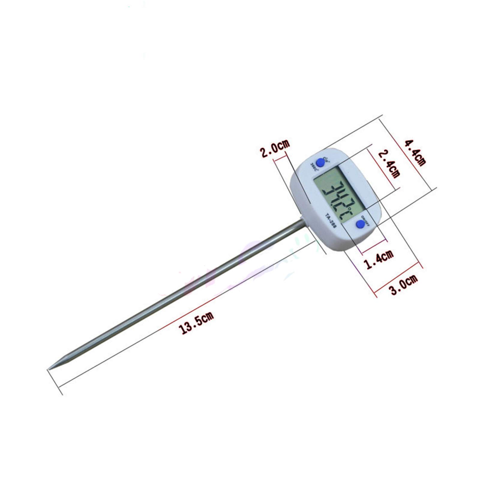 Termometr do mięsa Termometr do mięsa Obrotowy cyfrowy termometr do żywności Elektroniczny test sondy | Termometr