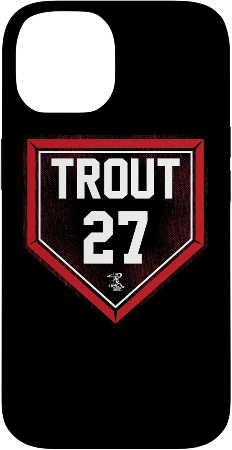 Mike Trout Home Plate Gameday Case for iPhone XR