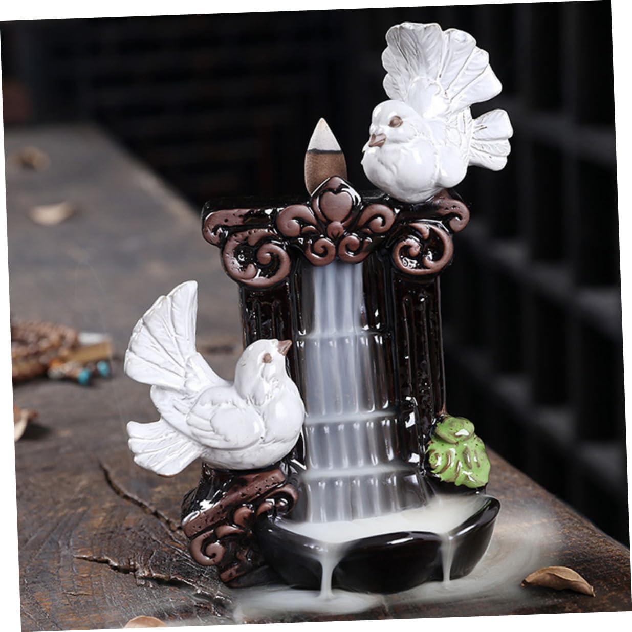 Wakauto Ceramic Pigeon Incense Holder Censer Adornment Indoor Aromatherapy Burner Tranquil Office Decoration Home Fragrance Accessory