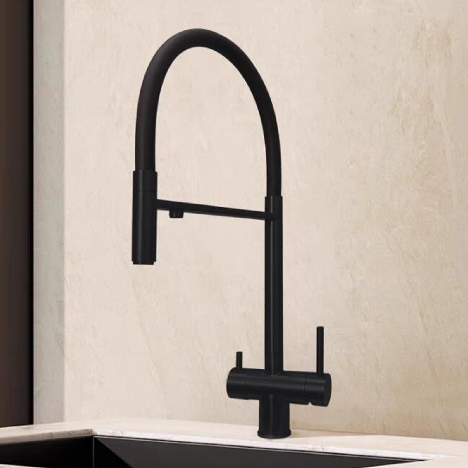 Robinet mitigeur cuisine 3 voies eau pure froide chaude LWX