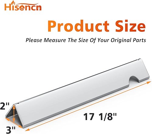 Miniatura 2 de Hisencn Barras aromatizantes de 17 18 pulgadas para Weber Genesis II 300LX 300 Series (2017 y posteriores), II E-310, II S-310, II E-330, II E-335,