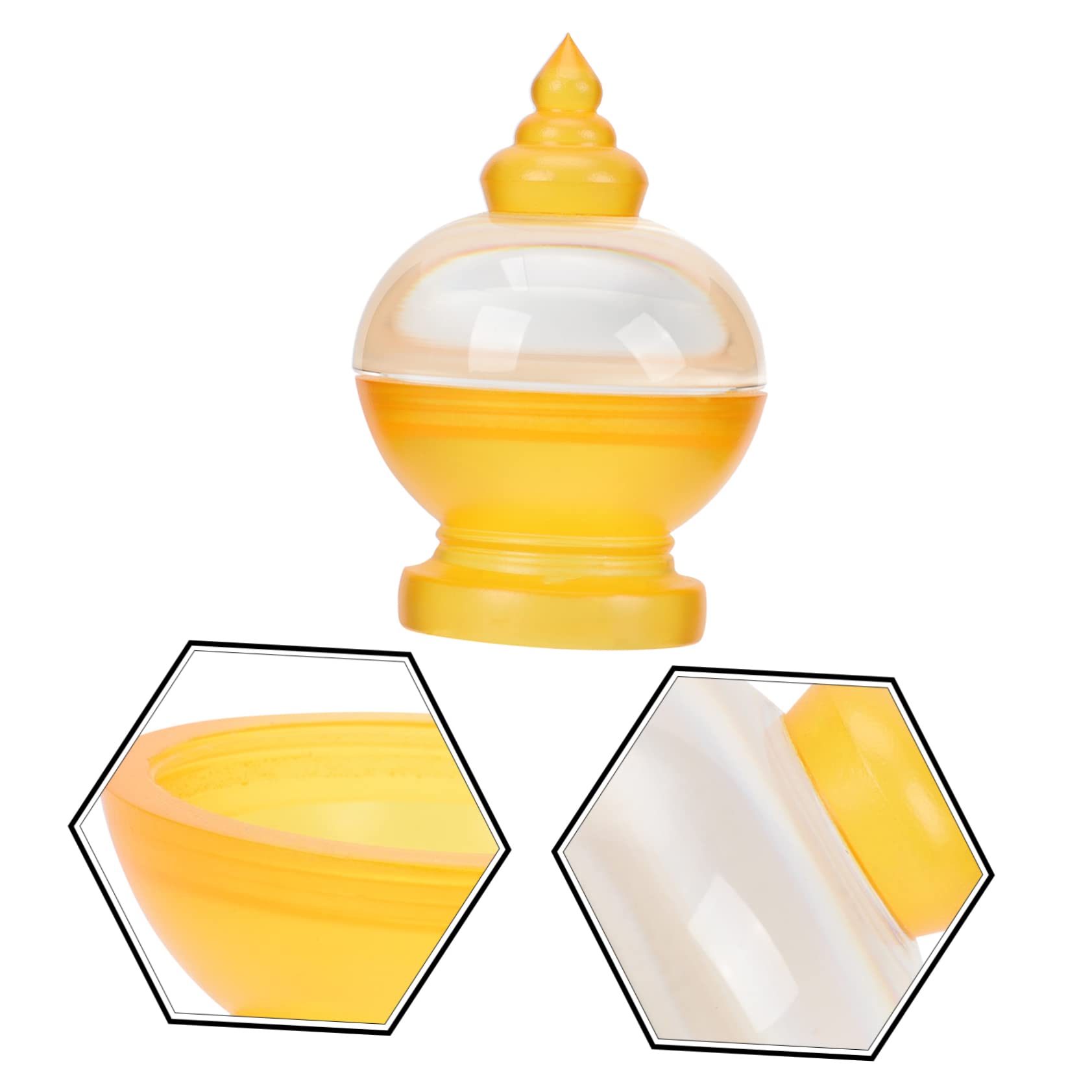 Alipis 5stücke Acrylic Buddha Stupa Ornament Dekorative Buddhistische Statue Für Tempel Und Wohnkultur Langlebig Stabil Und Elegantes Design Für Tischdekoration