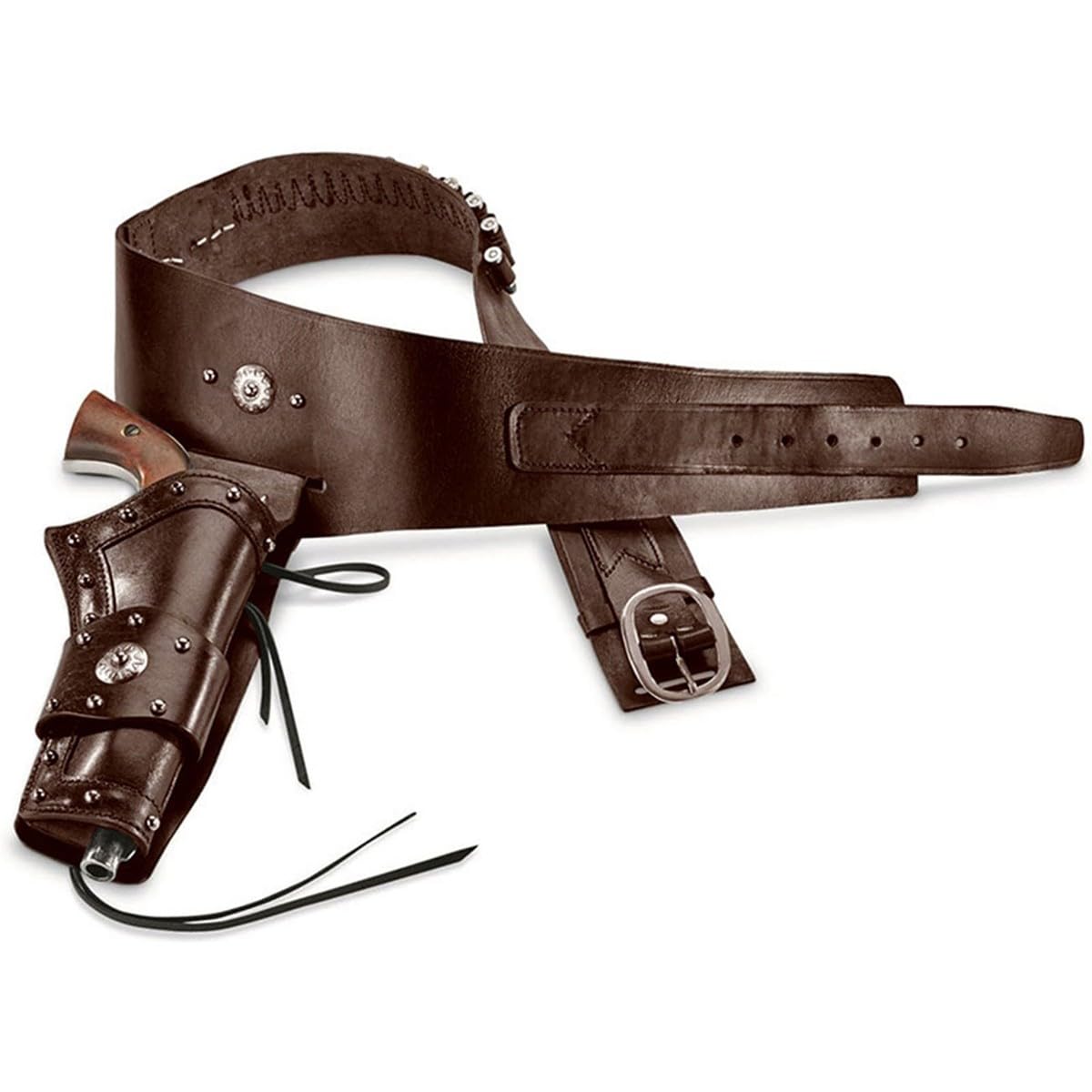 Bananaww Medieval Vintage Pistol Holster PU Leather Waist Pistol Holster Steampunk Style Revolver Holster For Halloween Cosplay Costume Waist Accessories