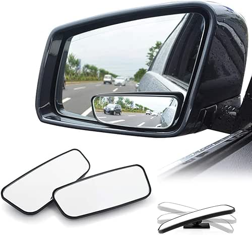 WildAuto Blind Spot Mirror, Rectangle Adjustable Car Auxiliary Universal Wide