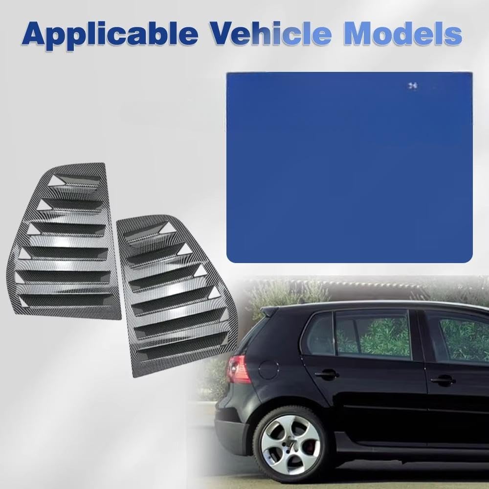 Rivestimenti Esterni Per Feritoia Posteriore Golf MK5 5 Porte 2004-2008 | Stile Posteriore Migliorato, Struttura ABS Affidabile, Facile E Conveniente(Catbon fiber look)