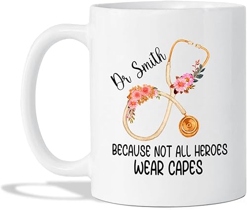 Miniatura 38 de Tazas personalizadas del mejor médico del mundo, tazas de café personalizadas con nombre, tazas de té personalizadas para médico, regalos de Taza