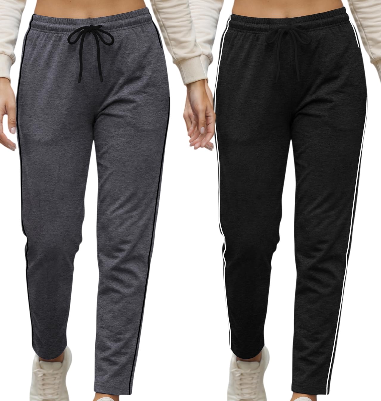 guide Women Cotton Regular Fit Track Pants (Pack of 2)-picture-15