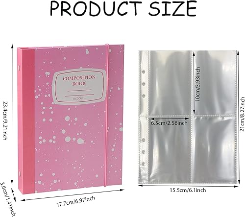 Miniatura 2 de Álbum de tarjetas fotográficas A5 con 25 páginas interiores de 3 pulgadas, fundas para álbumes de fotos Kpop, soporte para tarjeta fotográfica,