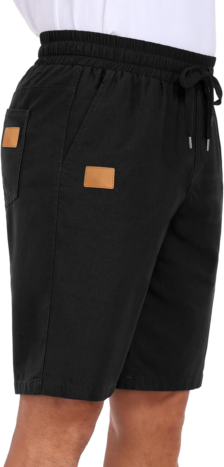 Sailwind Mens Casual Shorts Drawstring Summer Beach Elastic Waist Golf Shorts - Image 5