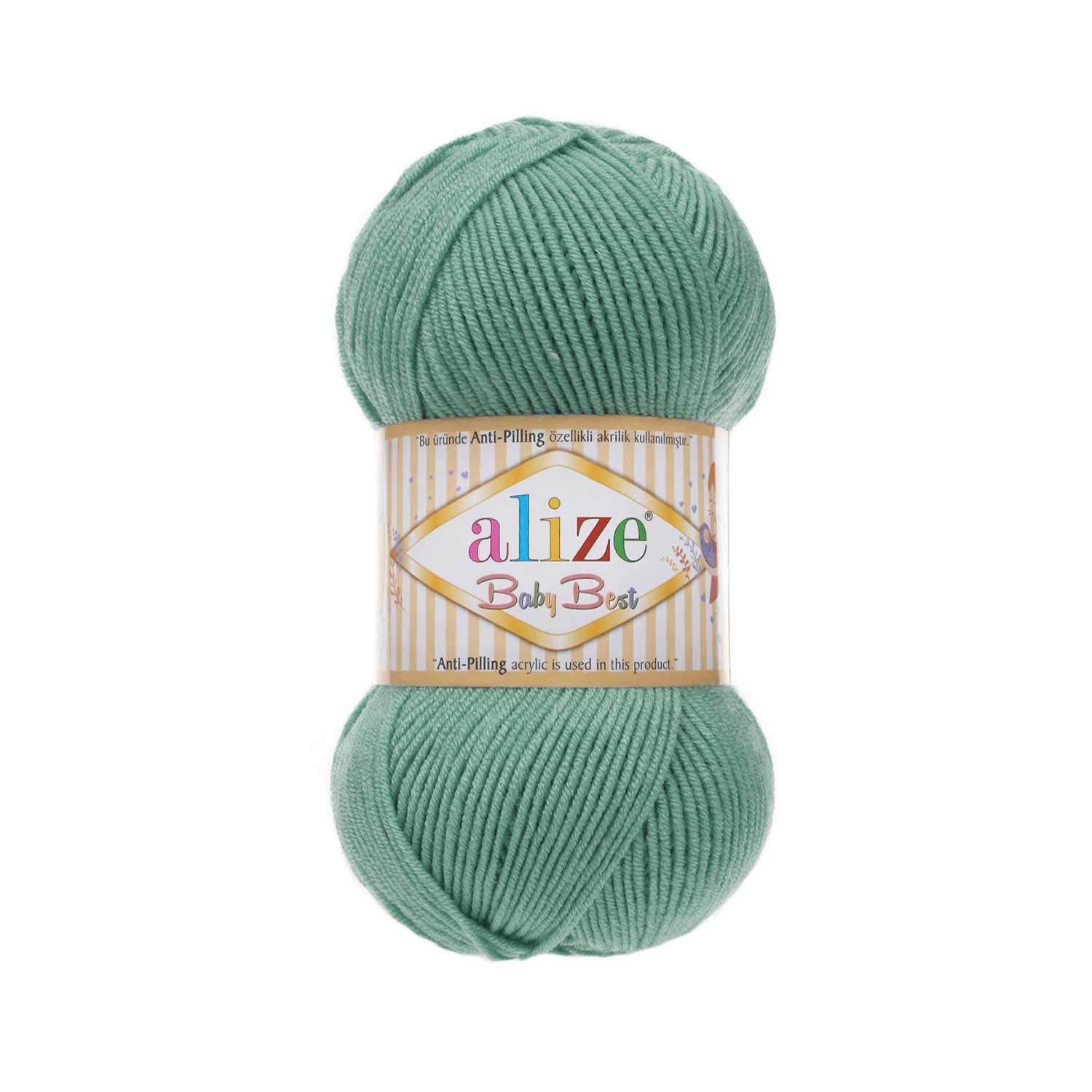 Alize Baby Best Yarn - 3 Pack Soft Anti-Pilling Acrylic Bamboo Blend For Baby Knitting Projects