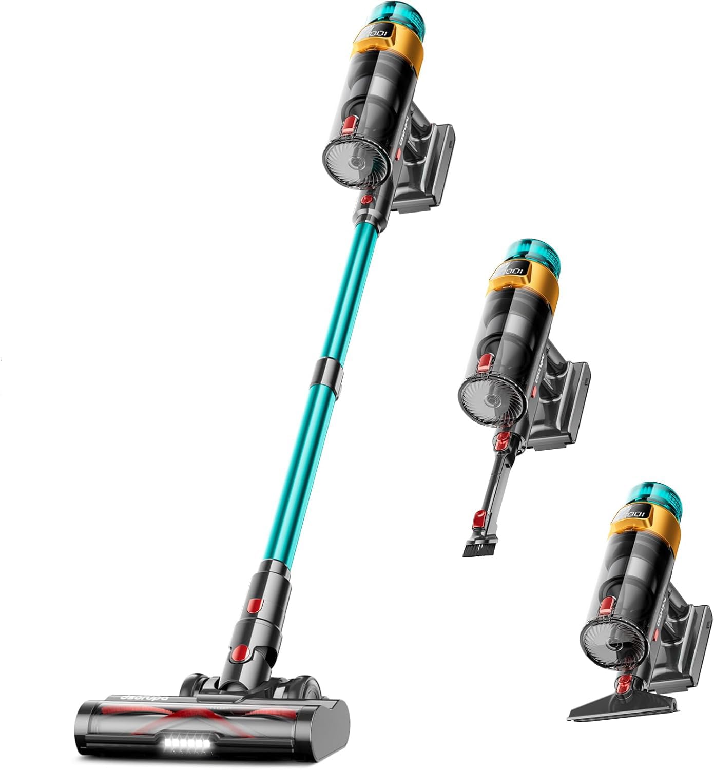 580W Cordless Vacuum Cleaner 45KPA 60Mins Stick Vacuum