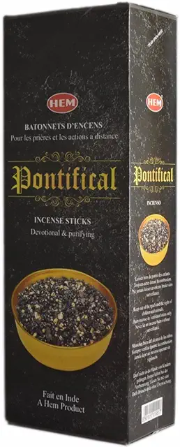 HEM Encens Pontifical - Bâtonnets - Lot de 6 - Encens Pontifical