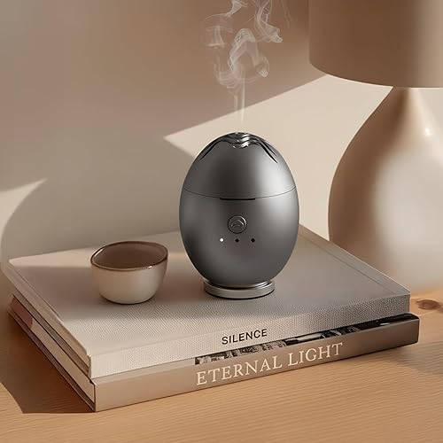 Miniatura 17 de Orbby - Kit de iniciación de difusor de aroma, mini difusor de escritorio portátil para oficina: quemador de incienso eléctrico, ambientador Versión