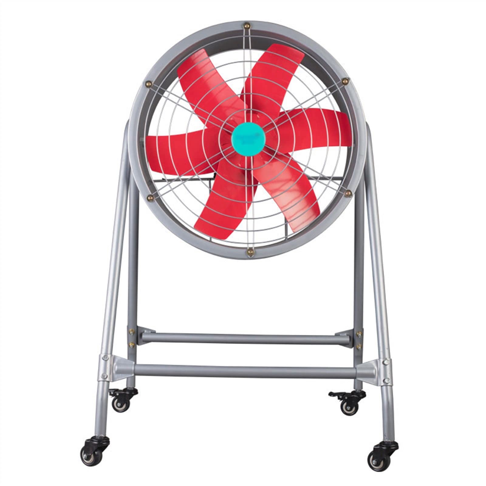 Ventilador de ventilación portátil de 20 pulgadas de metal de alta velocidad con soporte para taller, garaje, sitio de construcción