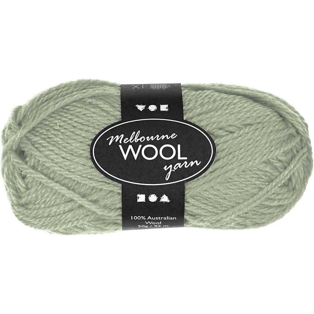 Creativ Company 50-Piece Melbourne Yarn, Light Green
