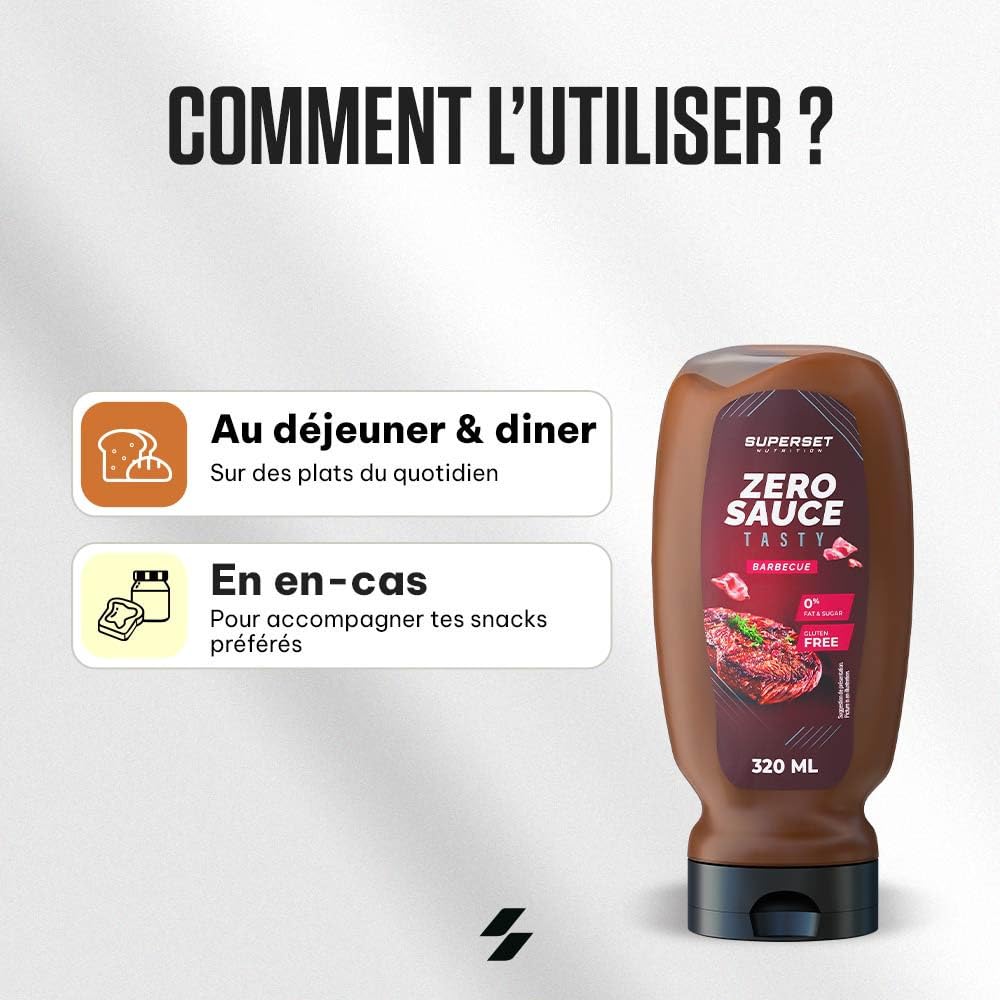 Superset Nutrition | Tasty Zero Sauce (6x320ml) | Sauces zéro | Sauces zéro calorie ultra gourmandes, Barbecue