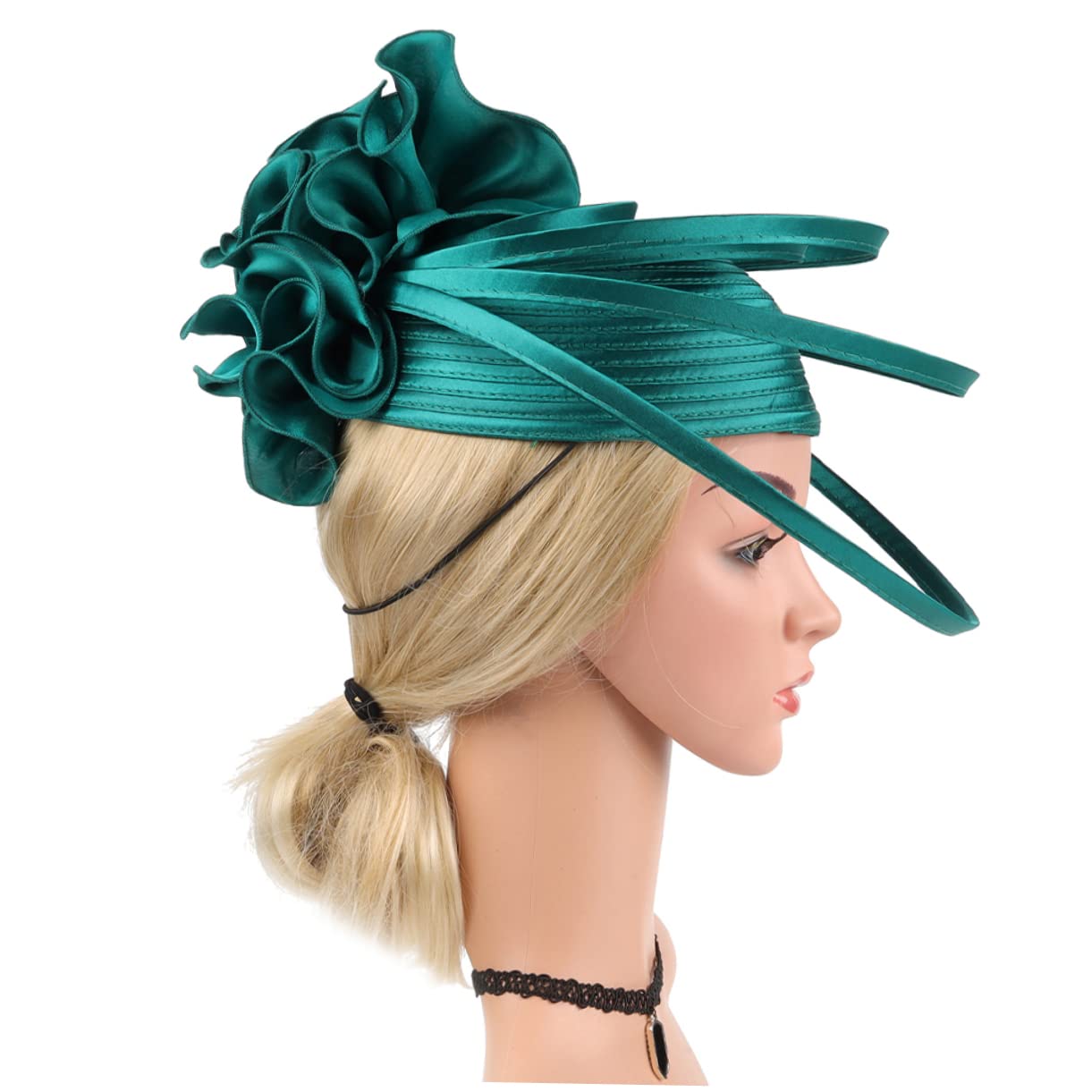 Copricapo Affascinante Cappello d'Epoca Copricapo da Sposa Copricapo per Banchetti Copricapo della Sposa Wedding Fascinatore Rosa Donne Coperto affascinatore della Sposa Ass Rosy