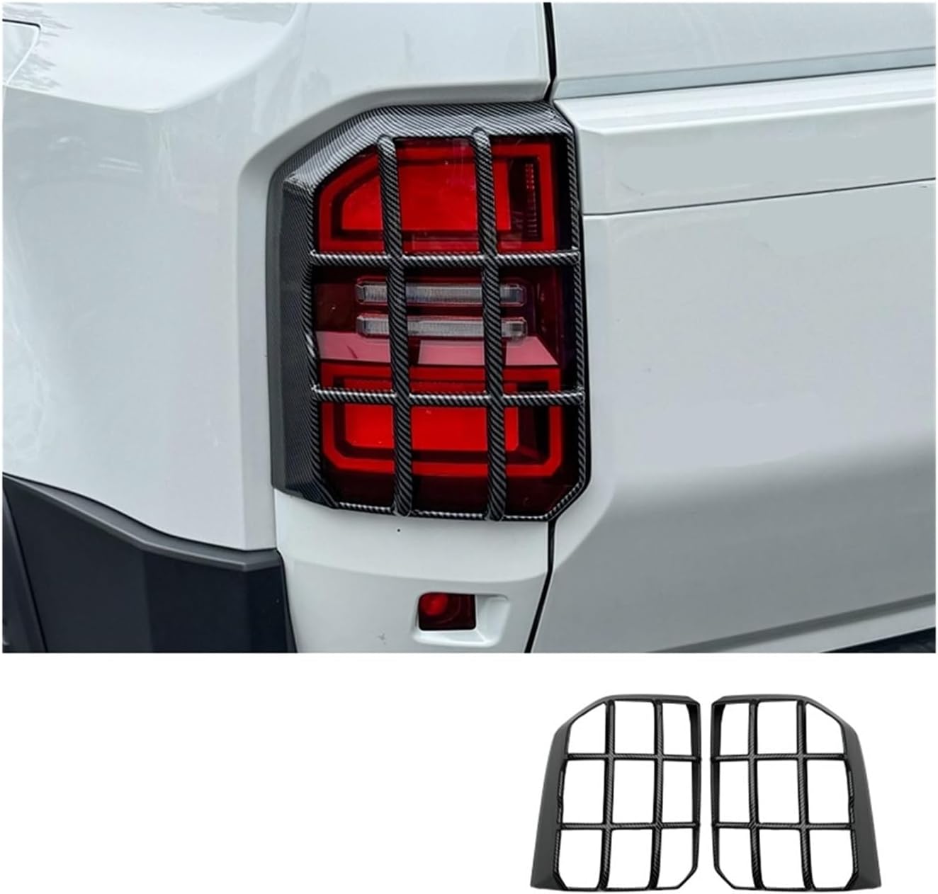 トヨタ ランドクルーザー LC250 テールライトカバー テールライト保護メッシュカバー テールライト 24 プラド改造アクセサリー