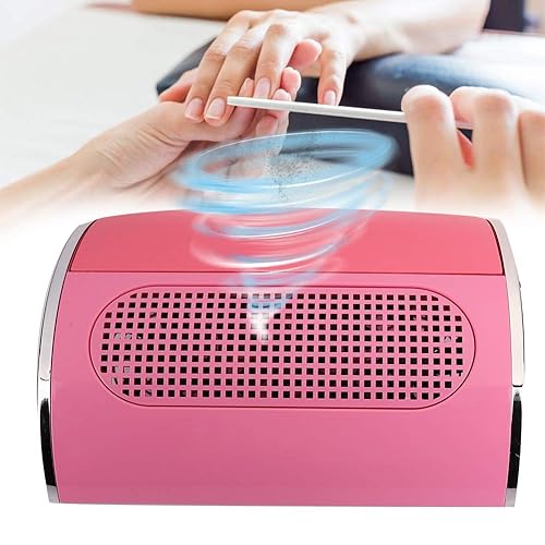 Colector de polvo de uñas de 40 W, aspiradora profesional de 3 ventiladores con 2 bolsas de recolección de polvo, máquina de arte de uñas para salón