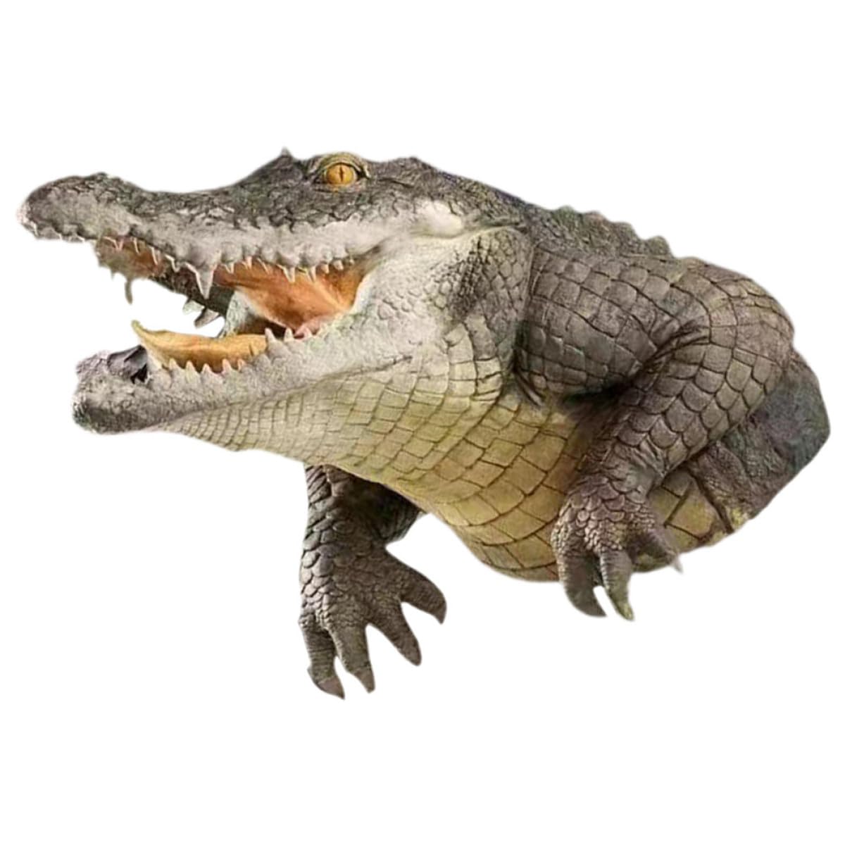 Tête de crocodile réaliste Beaupretty objet décoratif chic en résine