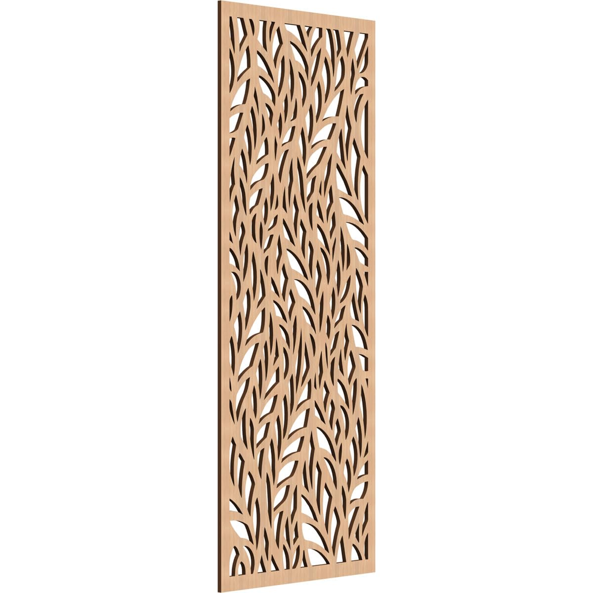 Ortonville Decorative Pierced Fretwork Wood Wall Panels, 23 3/8"W x 59 3/8"H x 3/8"T, Hickory