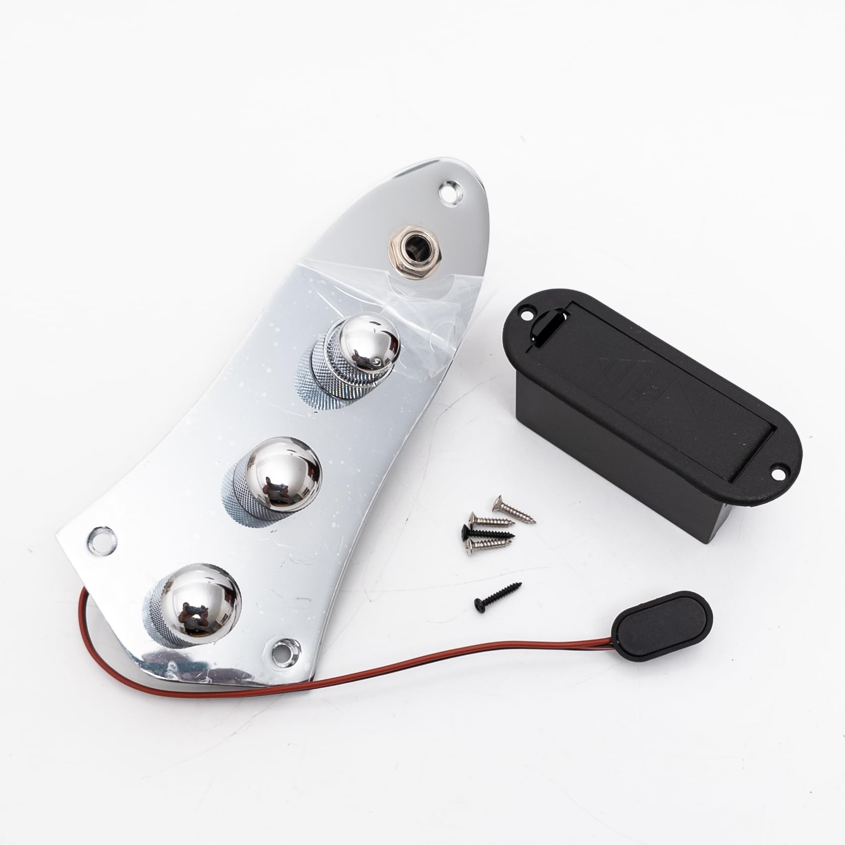 Placa de control precableada, placa de control cargada, arnés de cableado, kit de actualización de preamplificador de graves conmutable activo/pasivo para Fender Jazz Bass piezas de repuesto para bajo