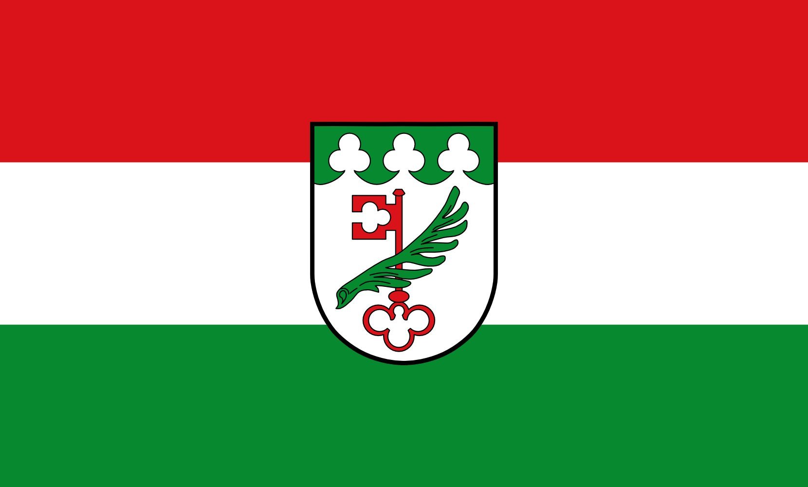 Drapeau Obersöchering format paysage 1.35m² pour mât extérieur